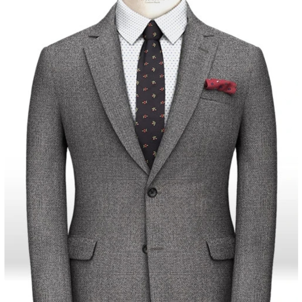 REDA | Basket Gray Pure Wool Jacket. Sz. 36R